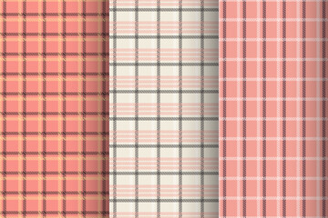 Fototapeta premium Collection of seamless pattern designs in pastel colors