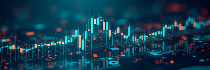 Obraz premium Financial markets respond to changes in interest rates which can impact economy stability and potentially cause a crisis._00002_