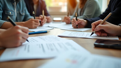 eative business ideas are generated through brainstorming sessions where individuals write down thoughts on pieces of paper in a relaxed setting._00002_