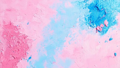 Abstract Pink and Blue Paint Texture Background