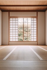 Fototapeta premium empty room with window