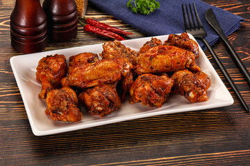 Hot and spicy Buffalo chicken wings
