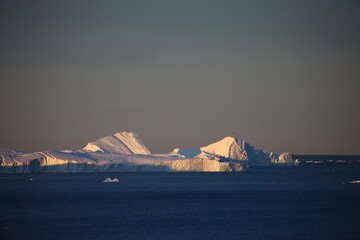 Spectacular and beautiful scenery of Greenland in autumn