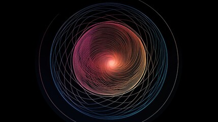 A digital design featuring concentric circles with a gradient effect, symbolizing unity and connection