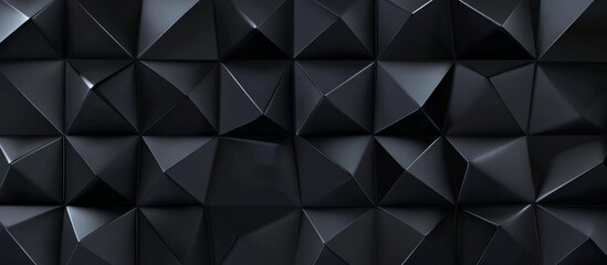 Sleek black geometric background with 3D cubes creating modern aesthetic