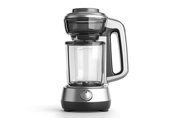 Sleek Personal Blender: A modern, stylish personal blender in brushed silver and dark gray, perfect for smoothies, shakes, and more.  Its compact design is ideal for small kitchens or personal use.
