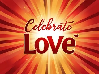Celebrate Love Radiating Warmth and Joy