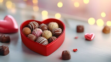 Indulging in Decadent Chocolate Treats Romantic Setting Food Photography Soft Lighting Close-Up Sweet Delights
