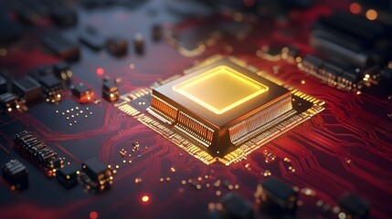 Exploring Technological Advancements in Microprocessors Digital Circuitry Educational Content High-Tech Environment Close-Up Perspective Innovation Insights