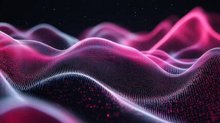 Fototapeta premium Fluid abstract wave background with sense of motion and depth