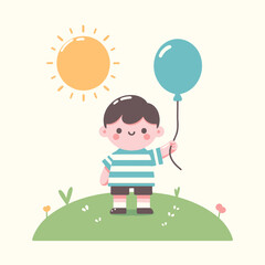 Simple Minimalist Cartoon Illustrations for Versatile Design