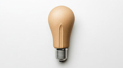 Eco-Friendly Lightbulb: A  sustainable and stylish lightbulb made from natural materials, capturing the essence of eco-conscious living and design.  