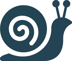 a snail icon on a white background © Sheraz