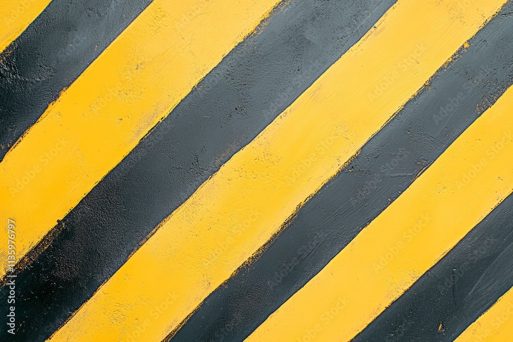 Aufkleber bold yellow and black striped texture perfect for backgrounds or design projects in industrial setti