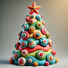 Plastiline Christmas tree
