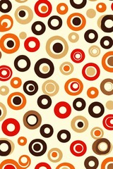 Abstract Colorful Circles Pattern Design