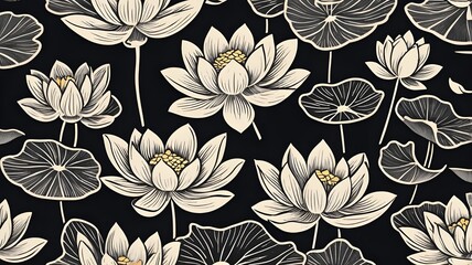 Elegant Cultural Wallpaper with Repeating Patterns