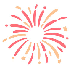 Fototapeta premium firework red color