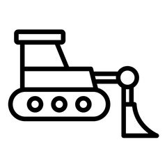 Vector Design Bulldozer Icon Style