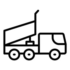 Vector Design Dump Truck Icon Style