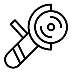 Vector Design Angle Grinder Icon Style