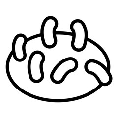 Vector Design Black Rice Icon Style