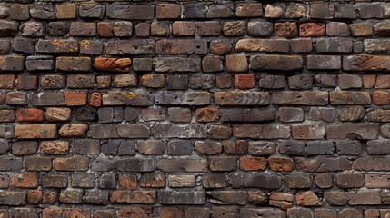 Obraz premium A weathered brick wall.