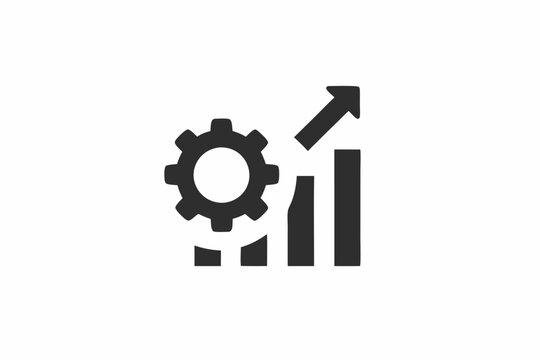 creative operational efficiency icon and logo vector illustration