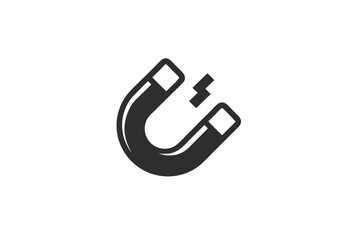 Fototapeta premium creative magnet icon and logo vector illustration