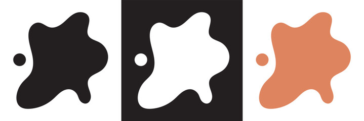 Dirty stained icon .  Vector illustration. isolated on white and black background. EPS 10