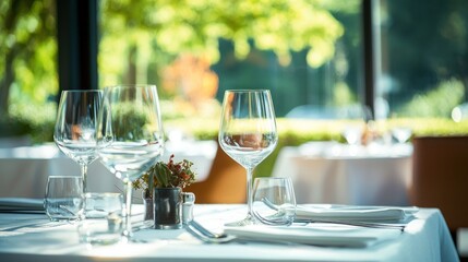 A gourmet restaurant with a tasting menu and a sophisticated atmosphere.