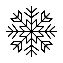 canadian snowflake pattern icon, canada day line art, canada icon - simple black line art icon of canadian snowflake pattern, symbolizing canada day celebrations. canadian vector art.