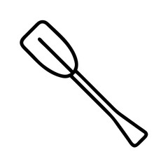 canoe paddle icon, canada day line art, canada icon - simple black line art icon of canoe paddle, symbolizing canada day celebrations. canadian vector art.