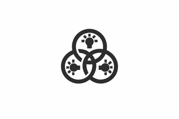 Obraz premium creative diagram icon and logo vector illustration