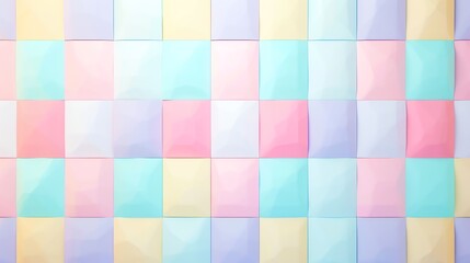 A grid of pastel colored squares.