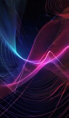 Obraz premium a close up of a colorful abstract background with lines