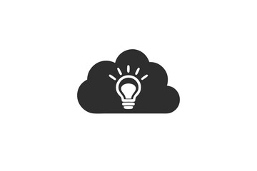 creative cloud icon and logo vector illustration