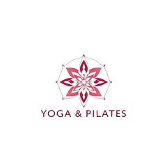 Obraz premium Yoga and Pilates Studio Logo 