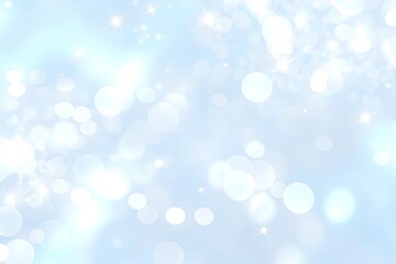 Obraz premium Soft Light Blue Pastel Background with Bokeh and Glittering Accents