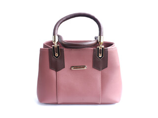 Modern design women's handbag, fashionable is on white background
