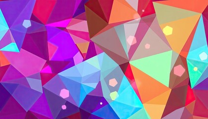 Geometric Abstraction of Christmas Candy Shapes Into Vibrant Overlapping Forms Digital Painting. Free Christmas Background. Chrismas Wallpaper. Cool Wallpaper 4k