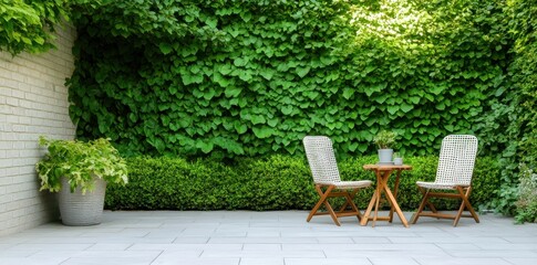 Charming backyard patio featuring elegant interlocking pavers for a stylish outdoor retreat.