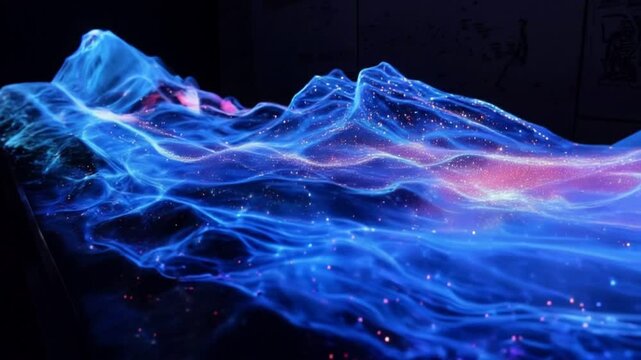 data digital matrix background visualization