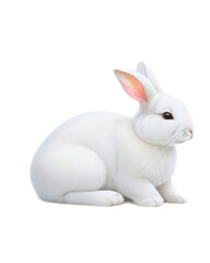 Obraz premium white rabbit isolated on white