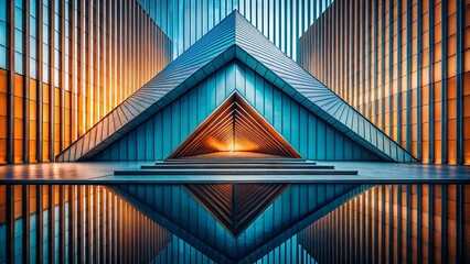 Naklejka premium Abstract Linear Art: Geometric Lines, Minimalist Design, Modern Art, Contemporary Artwork, Digital Painting