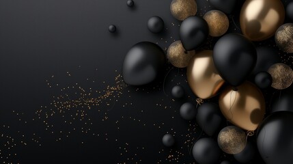 Fototapeta premium happy birthday gifts wishes card