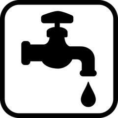 水道の蛇口のアイコン