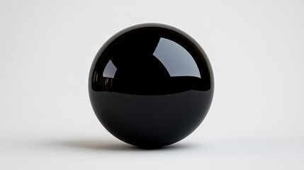 Obsidian Sphere: A perfectly smooth, black sphere reflects light subtly, creating a minimalist and enigmatic image. Ideal for concepts of mystery, elegance, or technology. 