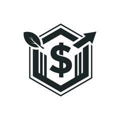 house and dollar, vector illustration