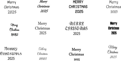 Merry  Christmas  2025 text